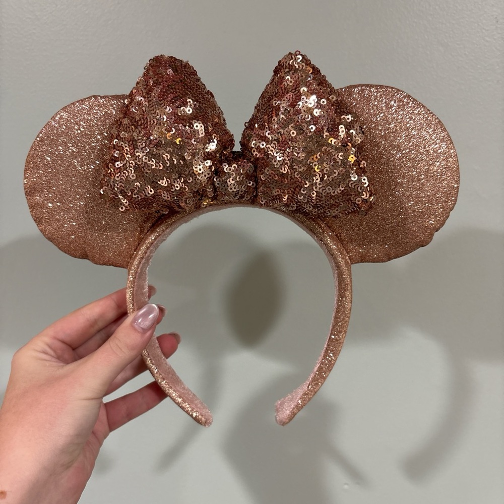 Rose gold Mouse Ears Headband